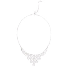 Load image into Gallery viewer, TrendsBlue Premium Silver Tone Clear Rhinestone Crystal Statement Fashion Necklace