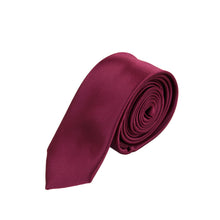 Load image into Gallery viewer, Premium Classic Solid Color 2" Skinny Necktie Neck Tie