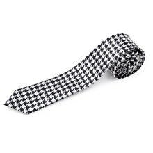 Load image into Gallery viewer, Premium Houndstooth Check 2" Skinny Necktie Neck Tie