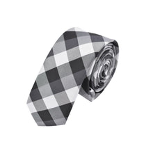 Load image into Gallery viewer, Premium Checker Plaid 2" Skinny Necktie Neck Tie - Diff Colors Avail