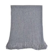 Load image into Gallery viewer, Premium Two Tone Reversible Soft Knit Fringe Shawl Wrap Poncho Cape- Diff Colors