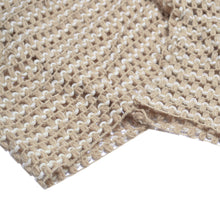 Load image into Gallery viewer, Elegant Two Tone Mesh Knit Striped Crochet Tassel Poncho Sweater Top -Diff Color