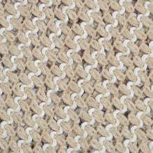 Load image into Gallery viewer, Elegant Two Tone Mesh Knit Striped Crochet Tassel Poncho Sweater Top -Diff Color