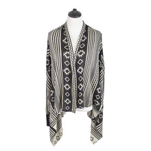 Load image into Gallery viewer, Premium Tribal Aztec Geometric Print Kimono Cardigan Blouse Poncho Sweater Top