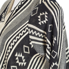 Load image into Gallery viewer, Premium Tribal Aztec Geometric Print Kimono Cardigan Blouse Poncho Sweater Top