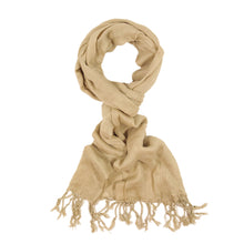 Load image into Gallery viewer, Elegant Solid Color Viscose Fringe Scarf