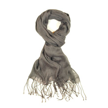 Load image into Gallery viewer, Elegant Solid Color Viscose Fringe Scarf