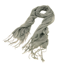Load image into Gallery viewer, Elegant Solid Color Viscose Fringe Scarf