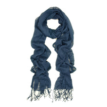 Load image into Gallery viewer, Elegant Solid Color Viscose Fringe Scarf