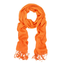 Load image into Gallery viewer, Elegant Solid Color Viscose Fringe Scarf