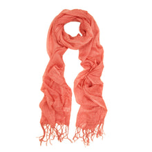 Load image into Gallery viewer, Elegant Solid Color Viscose Fringe Scarf