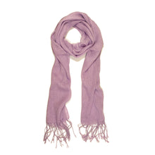 Load image into Gallery viewer, Elegant Solid Color Viscose Fringe Scarf