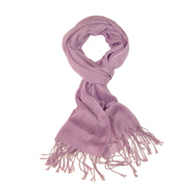 Load image into Gallery viewer, Elegant Solid Color Viscose Fringe Scarf