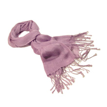 Load image into Gallery viewer, Elegant Solid Color Viscose Fringe Scarf
