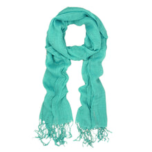 Load image into Gallery viewer, Elegant Solid Color Viscose Fringe Scarf
