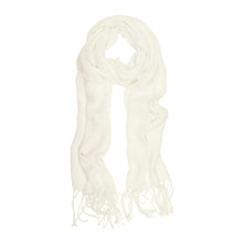 Load image into Gallery viewer, Elegant Solid Color Viscose Fringe Scarf