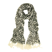 Load image into Gallery viewer, Premium Elegant Leopard Animal Print Fringe Scarf - Diff Colors Avail