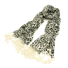 Load image into Gallery viewer, Premium Elegant Leopard Animal Print Fringe Scarf - Diff Colors Avail