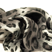 Load image into Gallery viewer, Elegant Leopard Animal Print Scarf with Fringe - Diff. Colors Avail