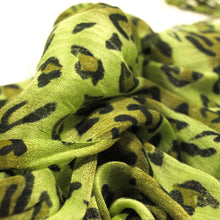 Load image into Gallery viewer, Elegant Leopard Animal Print Scarf with Fringe - Diff. Colors Avail