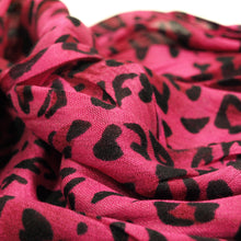 Load image into Gallery viewer, Elegant Leopard Animal Print Scarf with Fringe - Diff. Colors Avail