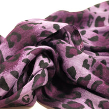 Load image into Gallery viewer, Elegant Leopard Animal Print Scarf with Fringe - Diff. Colors Avail
