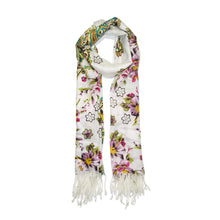 Load image into Gallery viewer, Premium Elegant Flower Print Fringe Scarf