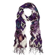 Load image into Gallery viewer, Multi Color Tribal Style Fringe Scarf - Different Colors Available