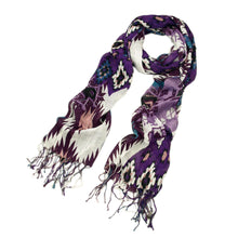 Load image into Gallery viewer, Multi Color Tribal Style Fringe Scarf - Different Colors Available