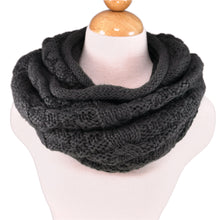 Load image into Gallery viewer, TrendsBlue Premium Winter Thick Infinity Twist Cable Knit Scarf