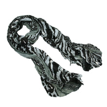 Load image into Gallery viewer, Multi Color Leopard & Zebra Mix Print Tribal Style Scarf - Different Colors Available