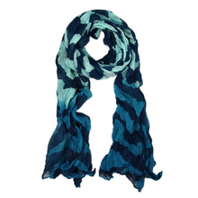Load image into Gallery viewer, Premium Two Tone Wave Scarf