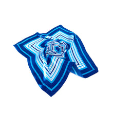 Load image into Gallery viewer, Elegant Silk Feel Wave & Square Design Satin Square Scarf - Different Colors Avail.