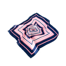Load image into Gallery viewer, Elegant Silk Feel Wave & Square Design Satin Square Scarf - Different Colors Avail.