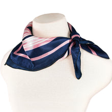 Load image into Gallery viewer, Elegant Silk Feel Wave & Square Design Satin Square Scarf - Different Colors Avail.