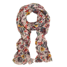 Load image into Gallery viewer, Premium Flower Print Scarf (2 Colors Available: Purple & Orange)