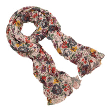 Load image into Gallery viewer, Premium Flower Print Scarf (2 Colors Available: Purple & Orange)