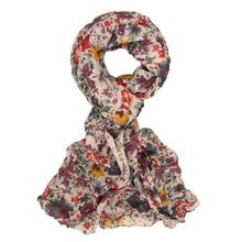 Load image into Gallery viewer, Premium Flower Print Scarf (2 Colors Available: Purple & Orange)