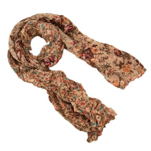 Load image into Gallery viewer, Unique Two Sided Flower and Cherry Print Scarf - Different Colors Available