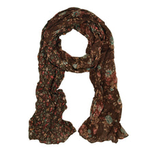Load image into Gallery viewer, Unique Two Sided Flower and Cherry Print Scarf - Different Colors Available