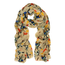 Load image into Gallery viewer, TrendsBlue Elegant Birds & Butterflies Print Fashion Scarf
