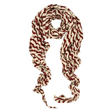 Load image into Gallery viewer, Premium Lightweight Long Crinkle Stripe Scarf
