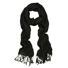 Load image into Gallery viewer, Solid Color Soft Viscose Stardust Scarf with Glitter Threads - Diff Colors Avail