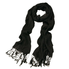 Load image into Gallery viewer, Solid Color Soft Viscose Stardust Scarf with Glitter Threads - Diff Colors Avail