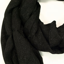 Load image into Gallery viewer, Solid Color Soft Viscose Stardust Scarf with Glitter Threads - Diff Colors Avail