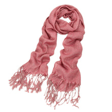 Load image into Gallery viewer, Solid Color Soft Viscose Stardust Scarf with Glitter Threads - Diff Colors Avail