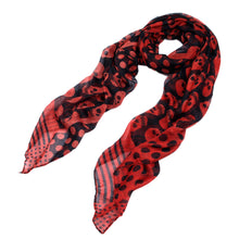 Load image into Gallery viewer, Unique Premium Skull Head Scarf Wrap with Polka Dot Border - Different Colors