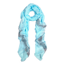 Load image into Gallery viewer, Solid Color Frayed Edge Sequin Stripe Glitter Scarf - Different Colors Avail
