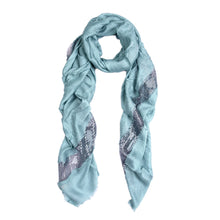 Load image into Gallery viewer, Solid Color Frayed Edge Sequin Stripe Glitter Scarf - Different Colors Avail