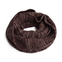Load image into Gallery viewer, Two-Tone Winter Knit Warm Infinity Circle Scarf - Different Colors Available